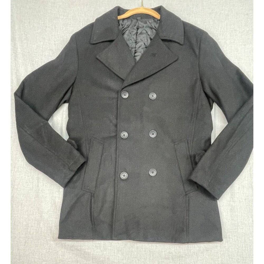 Women's Double Button Wool / Polyester Jacket In … - image 1